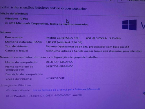 Computador Servidor Workstation Hp Z200 I5 8gb Ram Hd 500gb