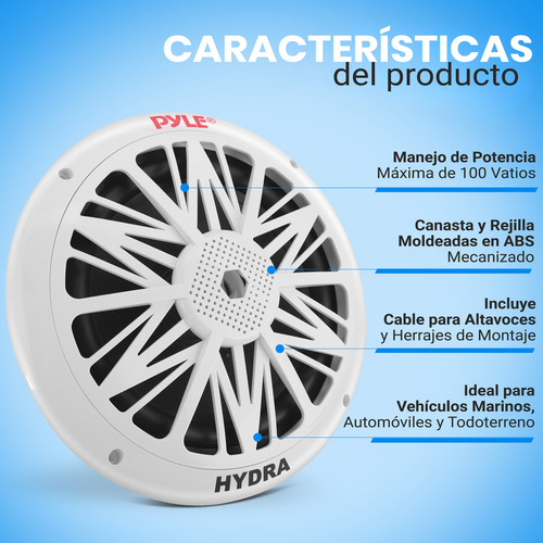 Bocinas Marinas 8 Pulgadas Pyle 300w Plmr82 2 Vias