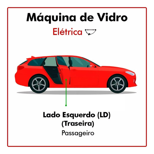 Maquina Vidro Eletrico Fox 2004 2005 2006 Traseiro Direito