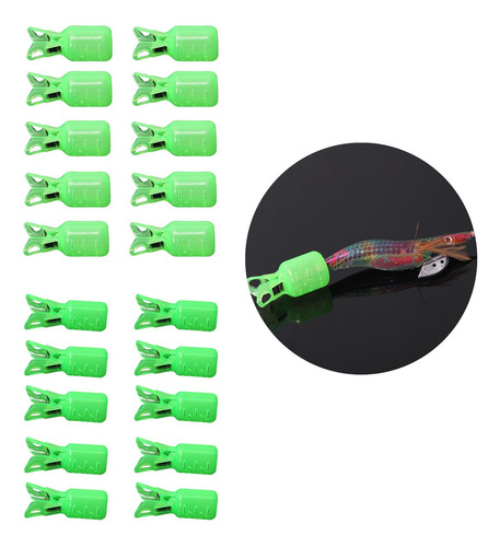 40 Piezas 40 Piezas Portátil Calamar Jig Gancho Protector