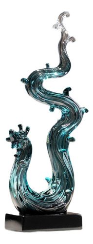 Estatua De Dragón, Escultura Animal, Estatuilla De Azul