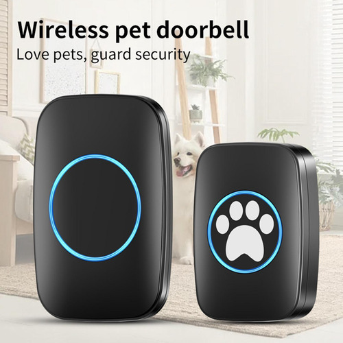 Timbre Para Perro Con Botón Táctil Con 60 Melodías,