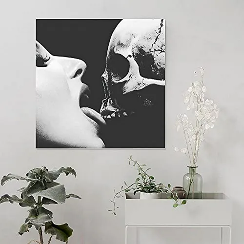 Cuadro De Arte Macabro Wszgr, Amor Eterno Para Decorar Habit