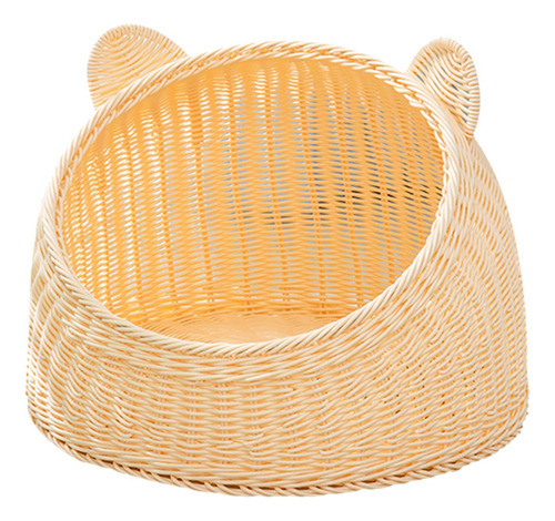 Casa Para Gatos Cama Para Gatos Rattan Tecido 38cm X 28cm