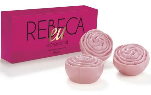 Kit Eu Rebeca Abravanel Cologne, jabones y loción hidratante, tipo de embalaje: bote, fragancia a rosas, tipos de piel: normal