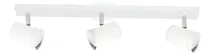 Comprar Aplique Riel 3 Direccionables Cilindro Spots Local Led Gu10 Color Blanco