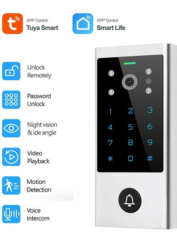 Video Portero Control De Acceso Tuya Smart Vc1 Wifi