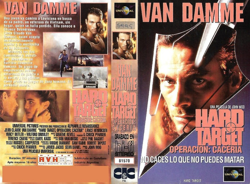 Hard Target Vhs Jean-claude Van Damme Lance Henriksen 1993