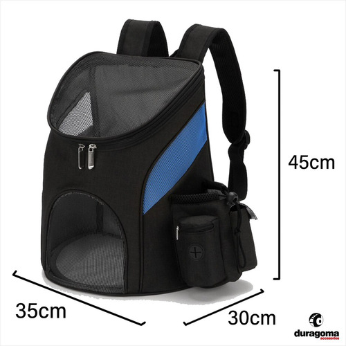 Mochila Transportadora Mascotas Reforzada Malla Respirable