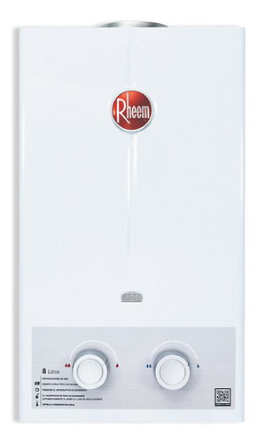 Calentador De Agua 8lt Gas Propano Tiro Natural Rheem