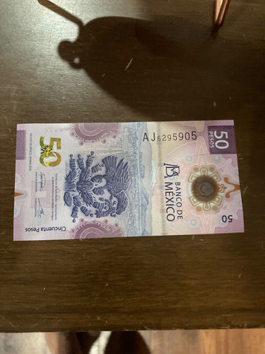 Billete Ajolote De 50 Pesos Serie Aj Y Ag