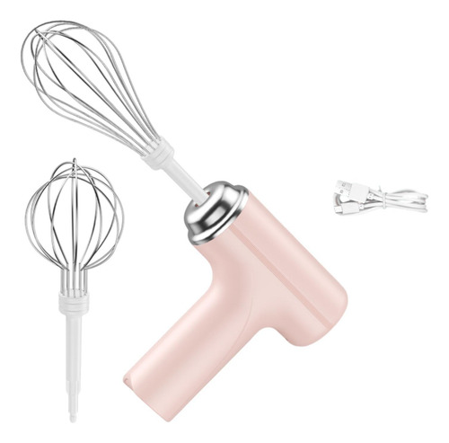 Batidor Eléctrico De Mano, Batidor De Cabeza Doble Rosa