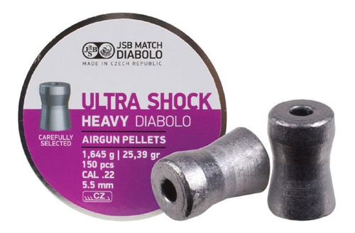 Balines Jsb Ultra Shock Heavy 5,5 24,4 Grains Lata X150