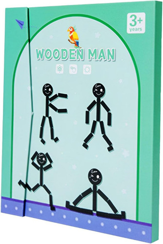 Juego Didáctico Tangram 3d Rompecabezas Magnético Humano