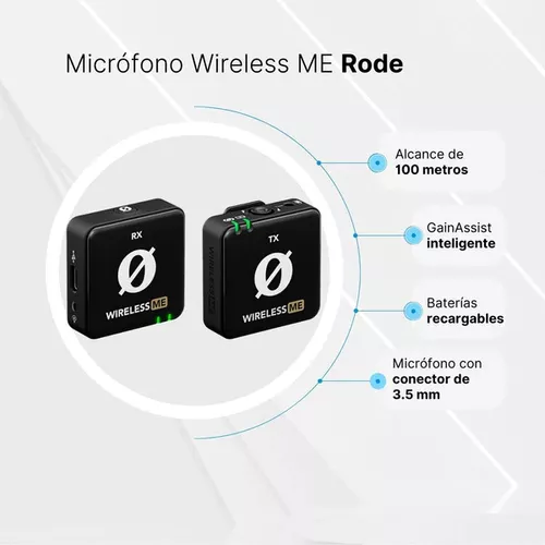 RODE WIRELESS ME SISTEMA DE MICRÓFONO INALÁMBRICO