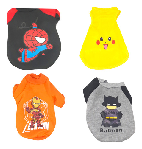 Ropa Perro Gato Sueter Mascota Super Heroes Talla Xl - 2xl