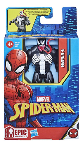 Figura De Venom A Escala De 10 Cm, Marvel Spider-man, +4