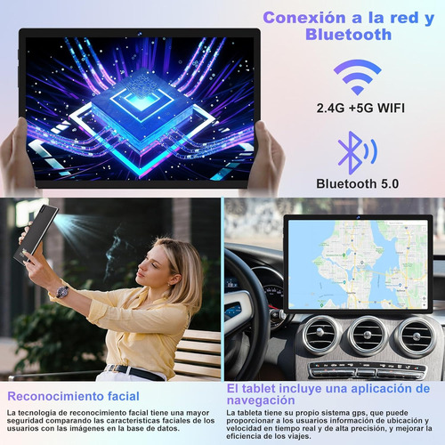 Tablet 10.1 22gb+128gb 8core Android 14 Con Teclado Raton 5g