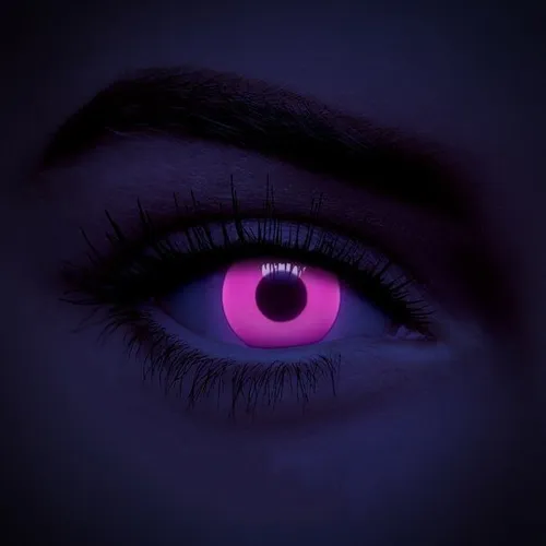 Pupilentes De Fantas a Halloween Neon Fluorescentes A La Luz