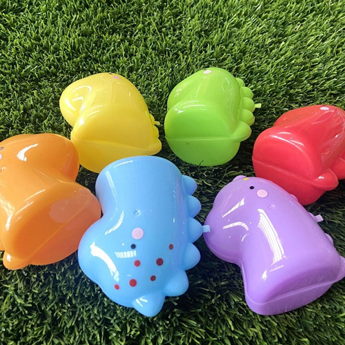 6 Huevos De Plástico Para Rellenar Pascua Forma Dinosaurios