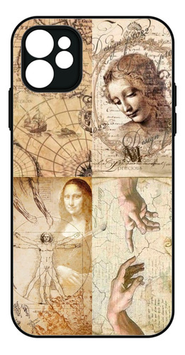 Funda Case Arte Antigüo Da Vinci Mapas Adán Ciencia Religión