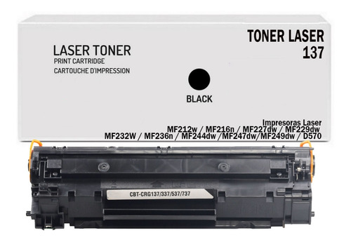 Toner 137 Para Canon Mf236n Mf244dw Mf247dw Mf249dw Generico