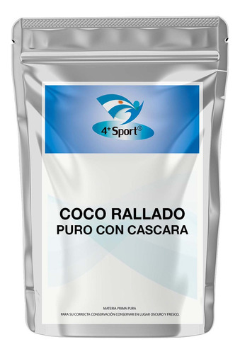 Coco Rallado Puro Con Cascara 1 Kilo 4+