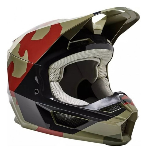 Casco Fox V1 Przm Camo Motocross Enduro - Trapote Racing