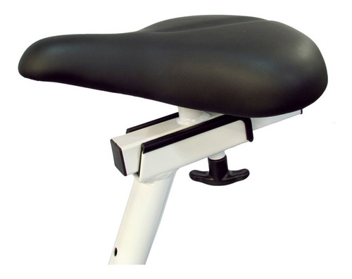 Imagen 4 de 4 de Bicicleta fija JBH Residencial 6170-7U tradicional gris y blanca