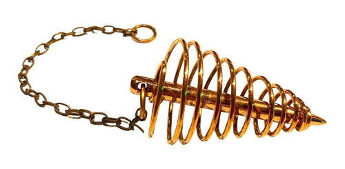 Péndulo Espiral De Cobre - Radiestesia - Reiki -