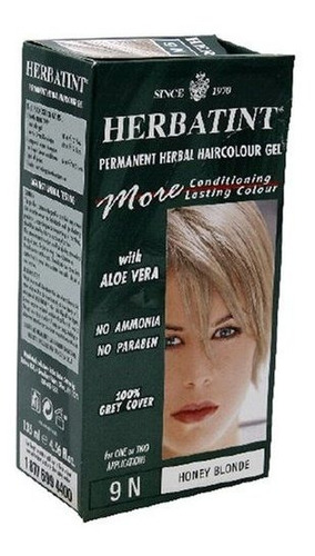 Herbatint Permanent Herbal Haircolour Gel, Honey Blonde 9n, 