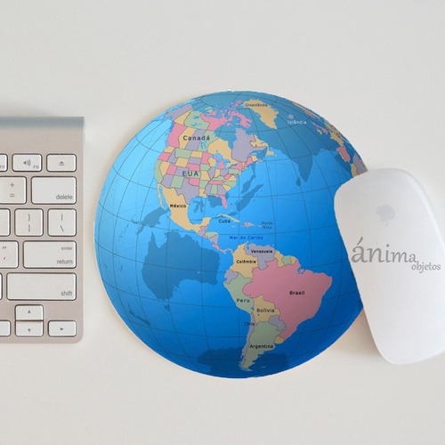 Mouse Pad Redondo Diseño World