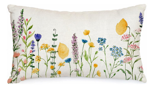 Aacors Aa357-12 - Funda De Almohada De Primavera De 12 X 20