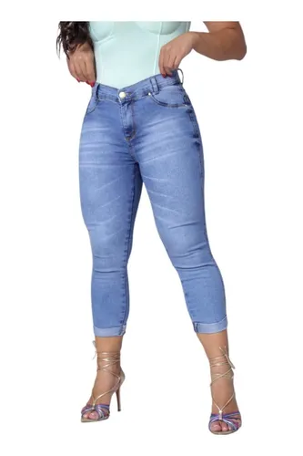 Calça capri plus size - R$ 149.99, cor Azul claro #94024, compre