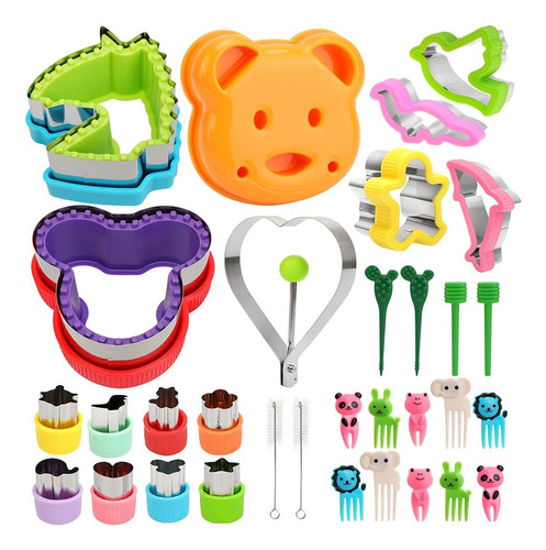 Kit Cortadores De Galletas Moldes Para Sandwich Pastel 32pzs