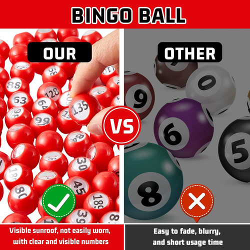 Bolas Para Tombola De Bingo Liliful Balls Number Set 1-200