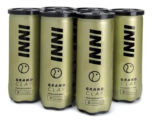 Bolas Tênis Profissional Inni Sports Grand Clay Premium 18 Unid