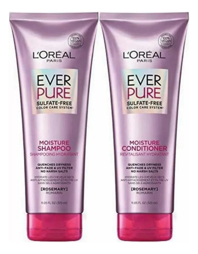 Ever Pure Shampoo + Cond Sem Sulfato Cabelos Tingido Loreal