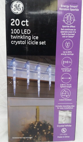 Juego De Cámaras De Cristal De Hielo Ge De 20-conde 100 Led
