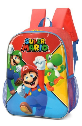 Mochila Escolar De Costas Super Mario Bros Nintendo Original