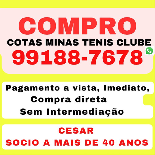 Adquiro Cotas Do Minas Tênis Clube