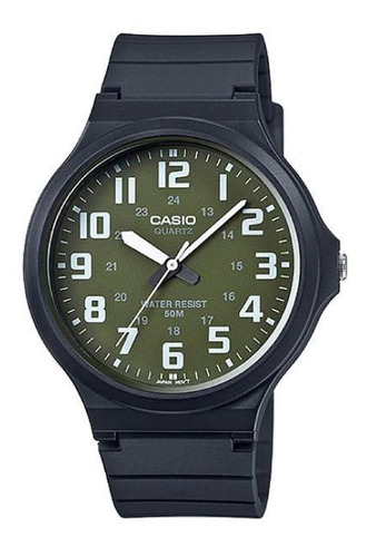 Imagen 1 de 7 de Reloj Casio Esfera Verde Numeración Original Mw-240-3bv
