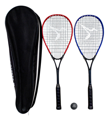 Set De Raquetas De Squash Wallbreaker 165 Club (2 Raquetas/1