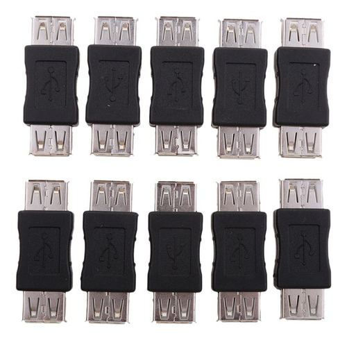 10pcs Usb 2.0 A Adaptador De Conector De Datos Convertidor