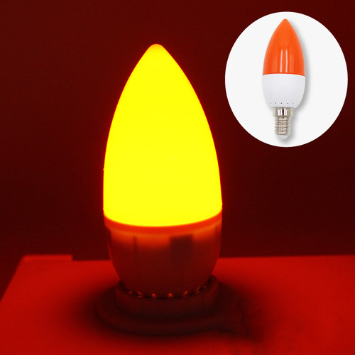General Bombilla Led De Color Con Punta De Vela J9e14, Luz