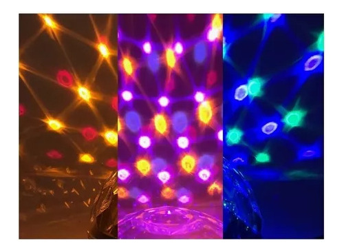 Bola Media Esfera Led Audioritima Rgb 6 Colores Fiesta Dj