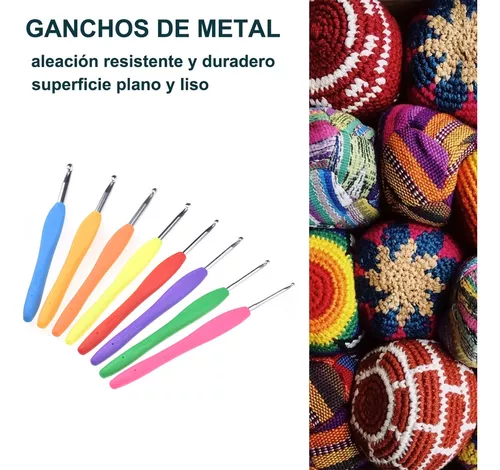 59 Piezas De Ganchos De Ganchillo Kit De Inicio De Tejer Para Adultos  Ergonómico Crochet Mango Suave Herramientas De Ganchilloshopsbc0515