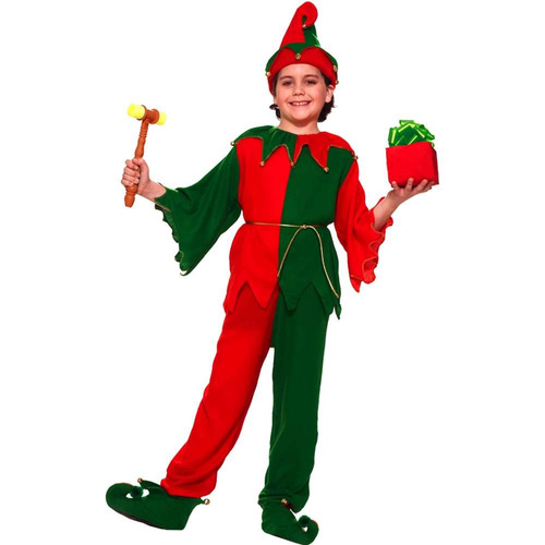 Disfraz Para Niño Elfo De Santa Talla L Halloween