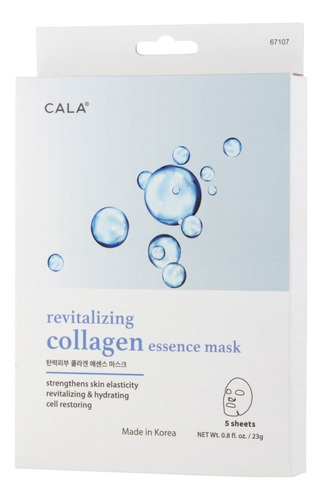 Caja Con  5 Piezas De Mascarilla De Colágeno Cala Tipo de piel Todo tipo