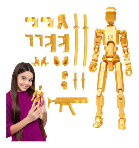 Figura Acción T13,juguetes Robot Multiarticulado Impreso3d